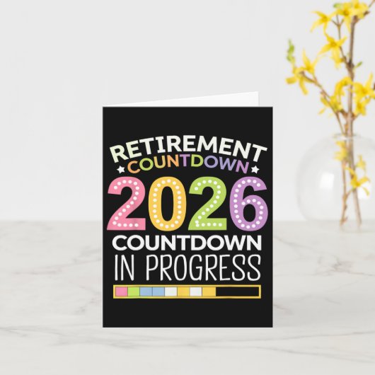 Retirement Cl Of 2026 Teacher Countdown Loading Te カード (黄色い花)