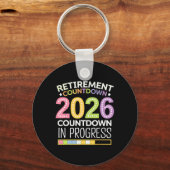 Retirement Cl Of 2026 Teacher Countdown Loading Te キーホルダー (正面)