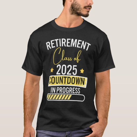 Retirement Class Of 2025 Countdown In Progress Tea Tシャツ (正面)