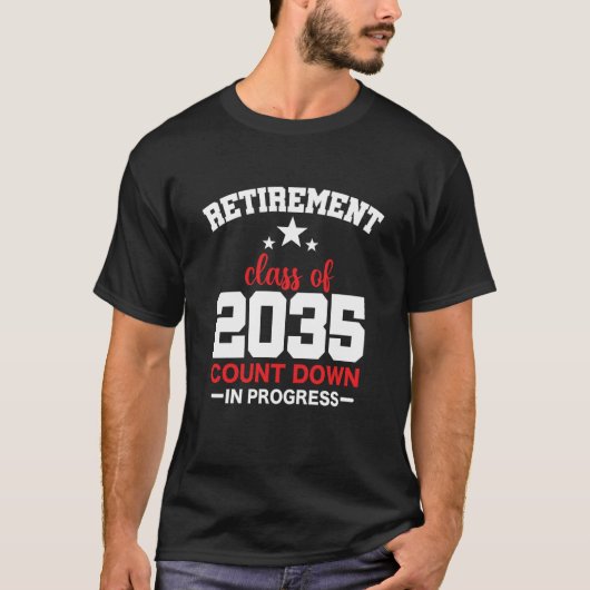 Retirement Class Of 2035 Count Down Progress Retir Tシャツ (正面)