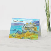 Retirement Congratulations Happy Fishing Days Lake カード (正面)