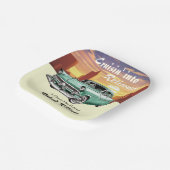 Retirement Cruising Classic Retro Car City Party ペーパープレート (傾斜あり)