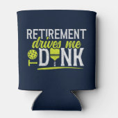 Retirement Drives me to Dink Funny Pickleball 缶クーラー (裏面)