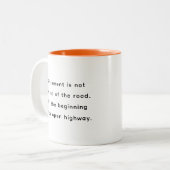 Retirement Funny & Inspirational Quotes Mug  ツートーンマグカップ (正面左)