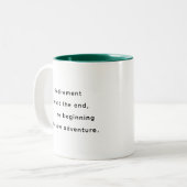 Retirement Funny & Inspirational Quotes Mug  ツートーンマグカップ (正面左)
