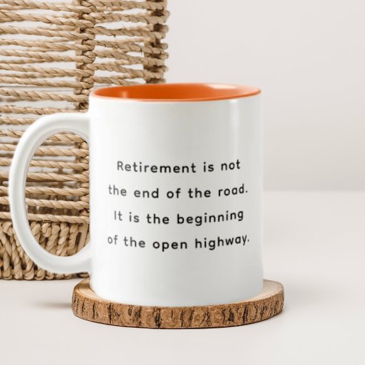 Retirement Funny & Inspirational Quotes Mug  ツートーンマグカップ