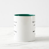 Retirement Funny & Inspirational Quotes Mug ツートーンマグカップ (中央)