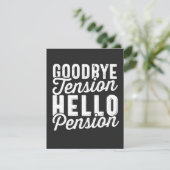 Retirement Gift, Goodbye Tension Hello Pension サンキューカード (スタンド正面)