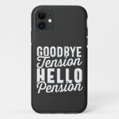 Retirement Gift, Goodbye Tension Hello Pension Case-Mate iPhoneケース (裏面)