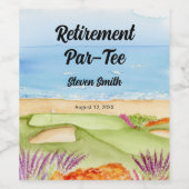 Retirement Golf Course by the Beach  ワインラベル (シングルラベル)