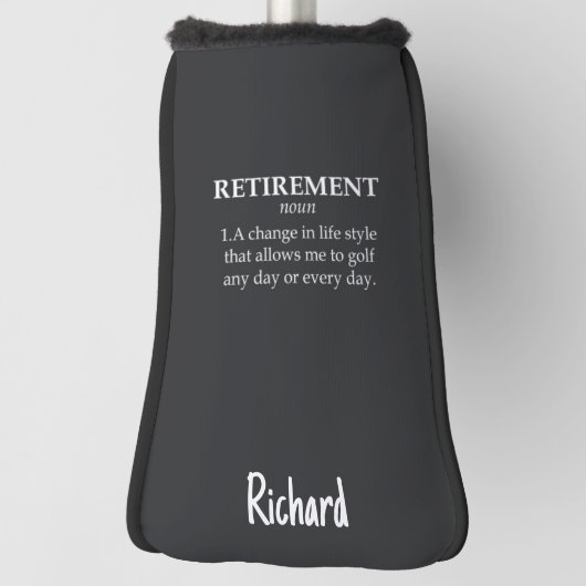Retirement Golf Gifts Retiree Retired Golfer Funny ゴルフヘッドカバー (回転90)