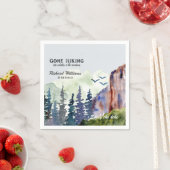 Retirement Gone Hiking Life is Better Mountains スタンダードカクテルナプキン (インサイチュ)