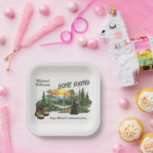 Retirement Gone Hiking to the Mountains Sunrise    ペーパープレート (パーティー)