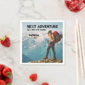 Retirement Hiking Next Adventure Life is better  スタンダードカクテルナプキン (インサイチュ)