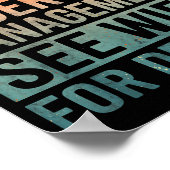 Retirement Humor Party Retired Under New Managemen ポスター (角)