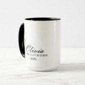 Retirement Mug, Personalized Happy Retirement Cup, マグカップ (正面左)
