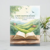 Retirement Open Book New Chapter Landscape Scene (スタンド正面)