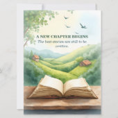 Retirement Open Book New Chapter Landscape Scene (正面)