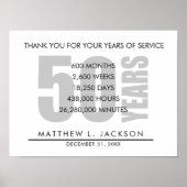 Retirement or Employedd Appreciation Gift ポスター (正面)