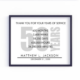 Retirement or Employedd Appreciation Gift ポスター