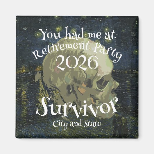 Retirement Party 2024 2025 2026 2027 2028 2029  マグネット (正面)