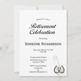 Retirement Party Announcement Western theme 招待状