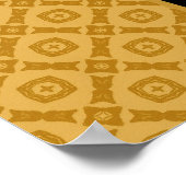 Retirement Party Banner Custom Name Gold Black ポスター (角)