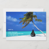 Retirement Party Beach Theme With Name 招待状 (裏面)