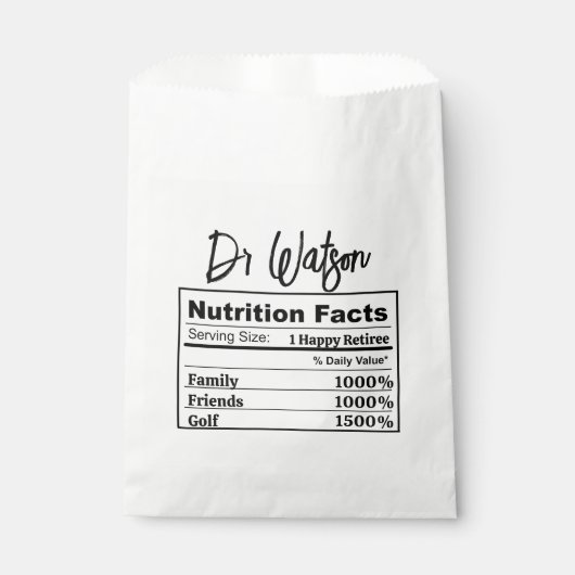 Retirement Party Coworker Boss Appreciation Golfer フェイバーバッグ (正面)