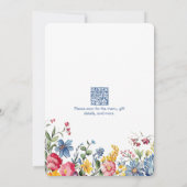 Retirement Party Floral Watercolor Invitation 招待状 (裏面)