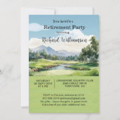Retirement Party Golf Theme Invitation 招待状 (正面)