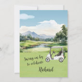 Retirement Party Golf Theme Invitation 招待状 (裏面)