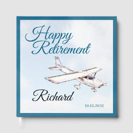 Retirement Party Guest book with Airplane Design 3 ゲストブック