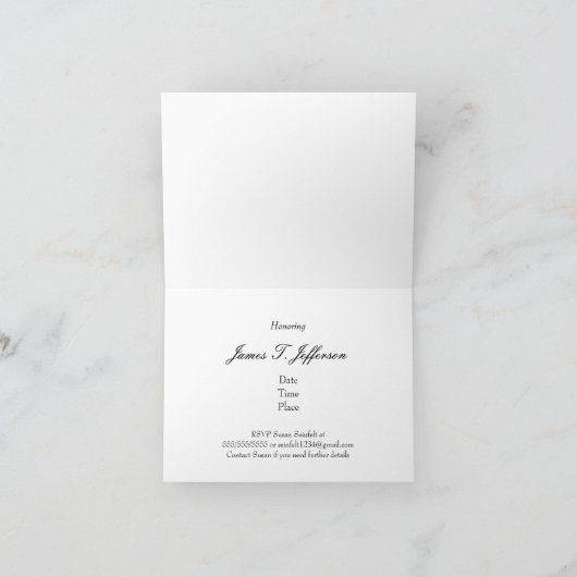 Retirement Party humorous Personalize 招待状 (内部)