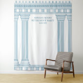 Retirement Party in blue タペストリー (インサイチュ)