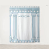 Retirement Party in blue タペストリー (正面)