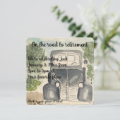 Retirement party invitation 招待状 (スタンド正面)