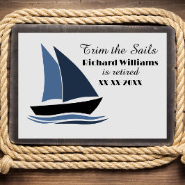 Retirement Party Nautical Sailing Theme Modern  招待状