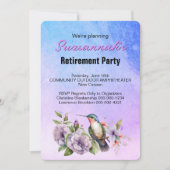 Retirement Party Save The Date Hummingbird セーブザデート (正面)