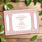 Retirement party with Pink Temple 招待状