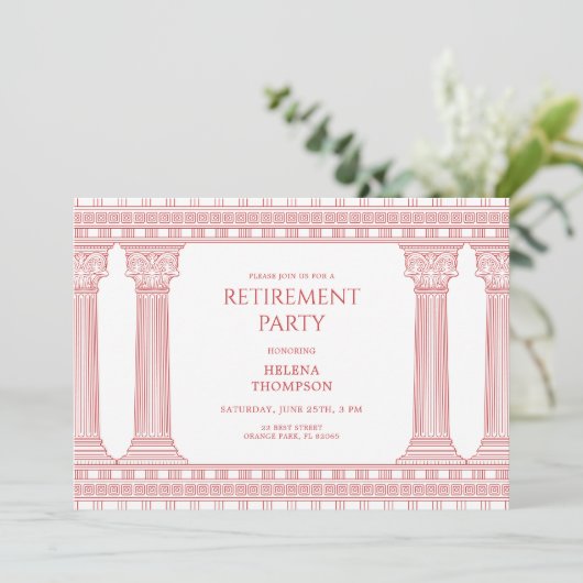 Retirement party with Pink Temple 招待状 (スタンド正面)