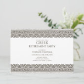 RETIREMENT PARTY with stone elements 招待状 (スタンド正面)