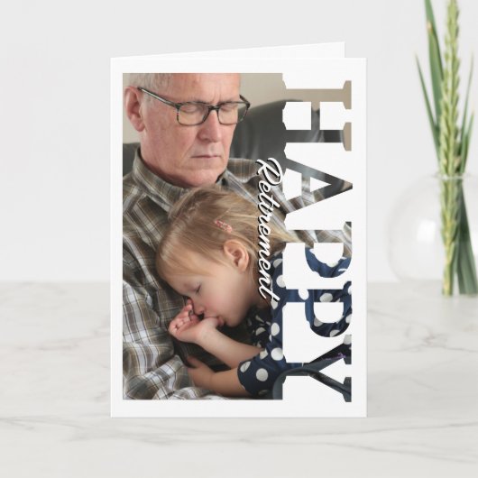 Retirement Photo Card | Personalized Retirement  カード (正面)