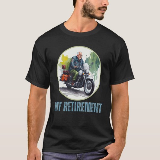 Retirement Plan Biker Motorbike  Retired Men Tシャツ (正面)
