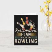 Retirement Plan Bowling  カード (黄色い花)