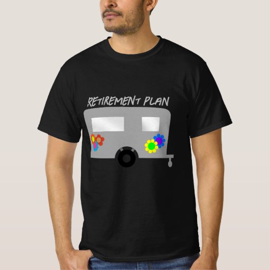 Retirement Plan Hippie Trailer Tシャツ (正面)