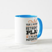 Retirement Plan Motorcycling Gift Funny マグカップ (正面右)