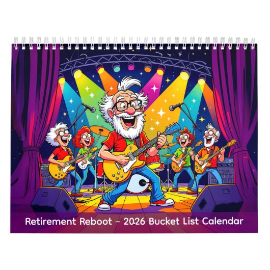 Retirement Reboot - 2026 Bucket List Calendar カレンダー (カバー)