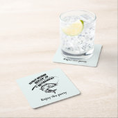 retirement reeling in retirement fishing rod スクエアペーパーコースター (インサイチュ)