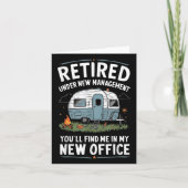 Retirement Retired Funny Camper Camp Camping , Sma カード (正面)
